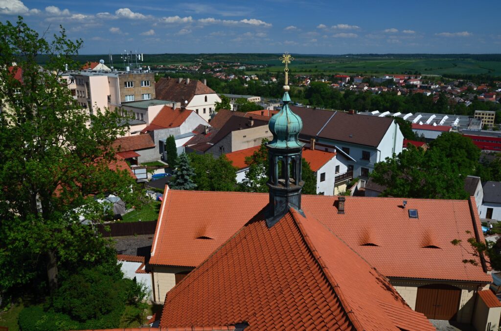 Pohled z věže kostela